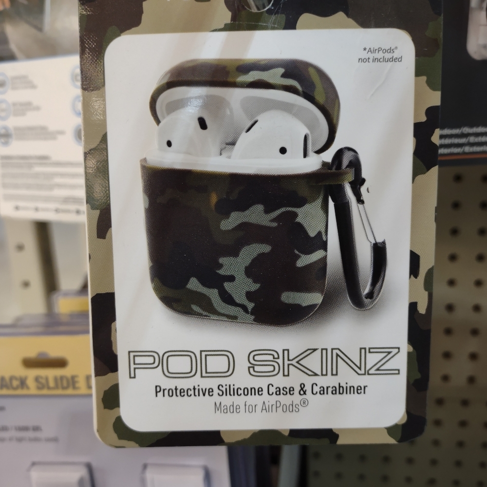 Pod Skinz Silicone Case and Carabiner for Airpods